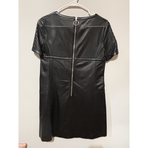 Michael Kors Collection Black Leather Dress Size 2 - Picture 5 of 6